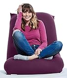 Yogibo Short Bean Bag Chair for Teens, Adults, Plush, Soft Lounge Beanbag for Gaming, Reading, and...