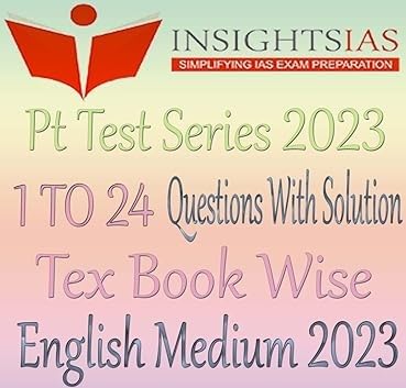 Buy Insight IAS Prelims Test Series 2023 1 to 24 Questions With ...