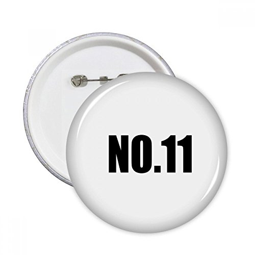 Bouton Vêtements Décoration rond de haute précision Lucky Number 11 M
