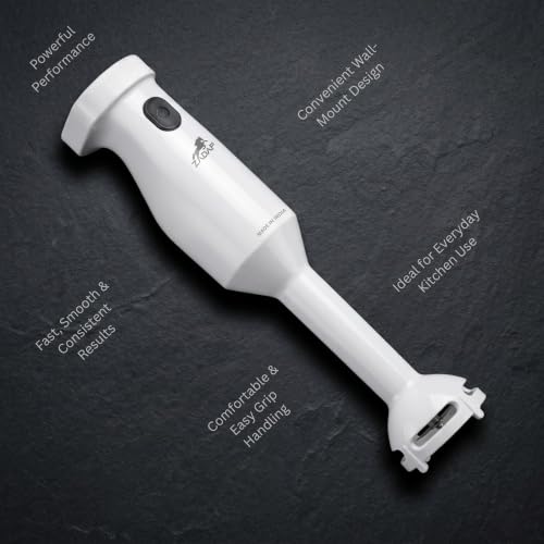 Image of Hand Blender 18000 RPM Powerful Motor | Stainless Steel Blade | Electric Stick Blender for Smoothies, Milkshake, Lassi, Soup, Baby Food & Puree | 1.5m Cord | Wall Mount | 2 Year Warranty