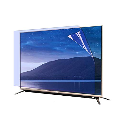 WLWLEO 55 Inch Anti Glare TV Screen Protector, Anti Blue Light Eye Protection Screen Filter, Ultra-Clear Screen Protector Film for 50-70 Inch Rimless Monitor,55  1211X689mm