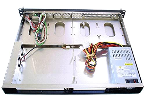KRI CK146 1U, 15 pulgadas de profundidad, ranuras duales abiertas para Mini-ITX, 5 bahías, solo gabinete, sin fuente de alimentación miniatura 5