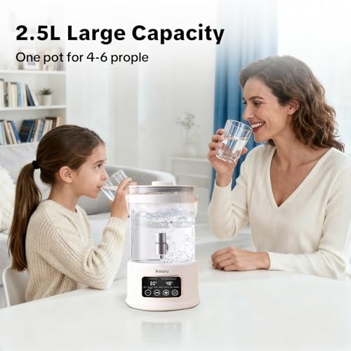 🏡🍽️Electric Kettle Health Pot – 2.5L Glass Smart Kettle with Temperature Control | 7-in-1 Multi-Function Tea Maker with Timer, Keep Warm & Touch Controls for Soup, Porridge, Herbal Brews - Image 6