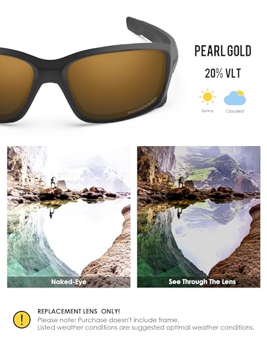 Image of BLAZERBUCK Anti-salt Polarize Replacement Lenses for Oakley Straightlink OO9331 Sunglass