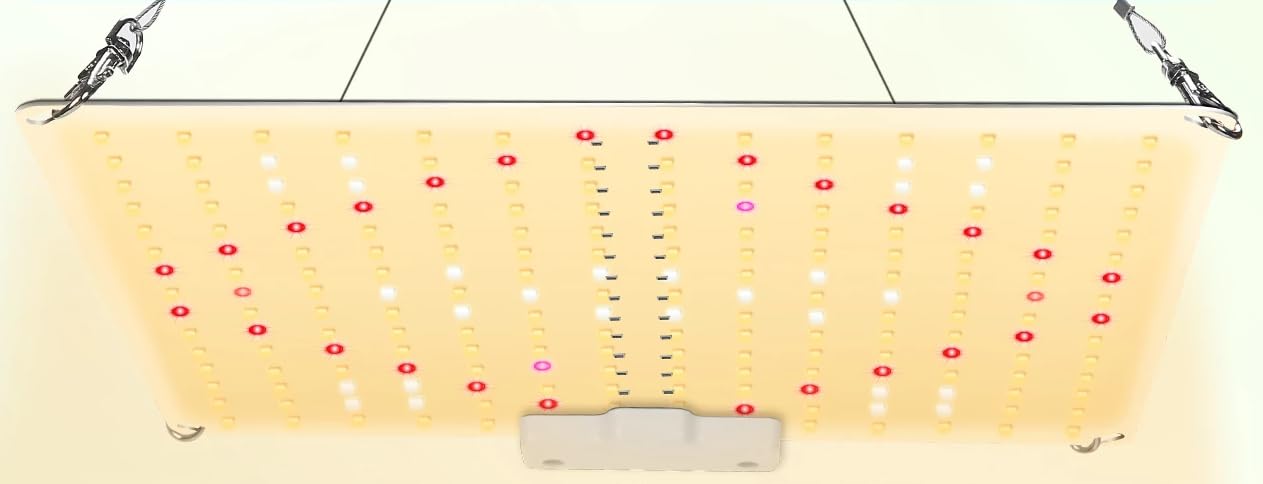 Lampa do hodowli roślin LED, 100 W, możliwość ściemniania, do uprawy roślin i kwitnienia, pełne spektrum UV, lampa do roślin, idealna do uprawy w pomieszczeniach, sadzonek, warzyw i kwiatów