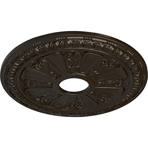 Image of Ekena Millwork CM18RASHF Raymond Ceiling Medallion, Stone Hearth
