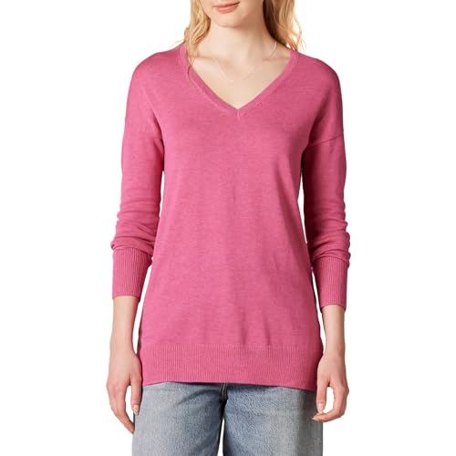 Image of Amazon Essentials Women's Lightweight V-Neck Tunic Sweater, Long Sleeve, Ribbed (Available in Plus Size)