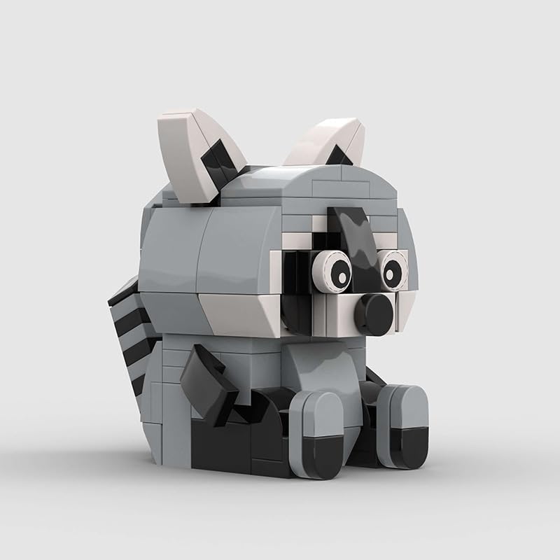 Miniatura 5 de 119PCS MOC Animal Block Sets Little RaccoonCreative 3D DIY Mini Building Block Toy para niños