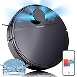 Pureatic Robot Vacuum and Mop Combo, Mop and Vacuum Robot Cleaner with Lidar, Smart Robot Vacuum Cleaner with Mapping, 5000pa, Works with Alexa/Wi-Fi/App, Robot Vacuum for Pet Hair, Hard Floor, Carpet