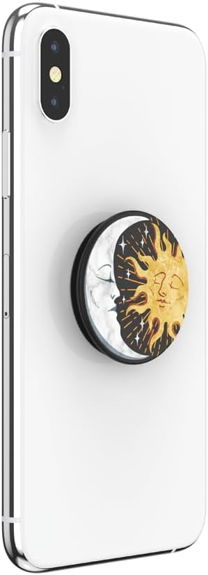 ​​​​PopSockets: Phone Grip with Expanding Kickstand, Pop Socket for Phone - Sun and Moon