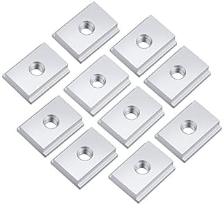 10 Pcs M8 T-Slot Nuts, Aluminum Alloy T Track Accessories for Woodworking Tool Slot Fastener - 30 x 23 x 7.8mm