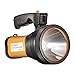 Bright Rechargeable Searchlight handheld LED Flashlight Tactical Flashlight with Handle CREE L2 Spotlight 6000 Lumens Ultra-long Standby Electric Torch with USB OUTPUT as a Power Bank (golden)