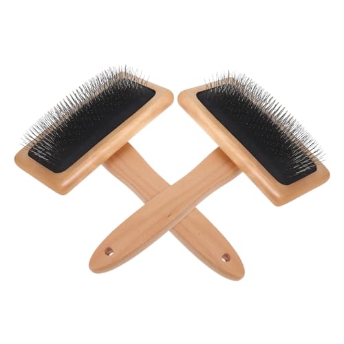 ERINGOGO Diy Art Craft Project Accessory Pcs Wooden Handle Felting Brush for Wool Craft