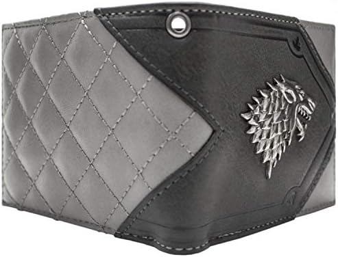 House Stark Bi-Fold Game of Thrones Dire Wolf ID and Card Wallet Grey