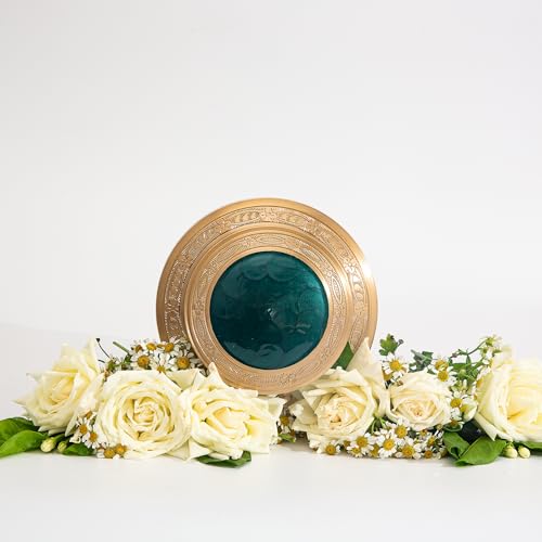 Image of Cremation Urn for Human Ashes - Adult Brass Urn for Men or Women up to 200lbs - Handcrafted Memorial Burial Container - Suitable for Funeral or Display