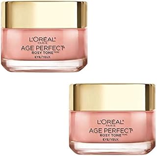 Eye Brightener Eye Cream Skin Care, Age Perfect Rosy Tone Eye Brightener to Visibly Color Correct Dark Circles, Fragrance Free, Paraben Free, 0.5oz.(Pack Of 2)