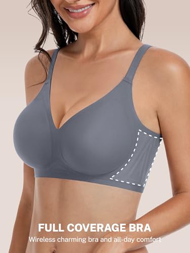 Image of habibee Jelly Bra for Women No Underwire Comfort Seamless Bras Push Up Wireless Bras Full Coverage Bralettes