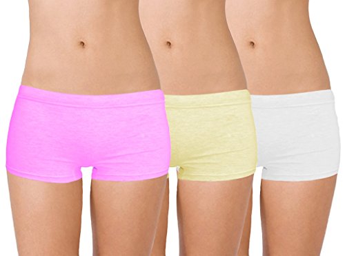 Selfcare Women Soft Cotton Sinker Mid Waist Boyshorts Panties wit...