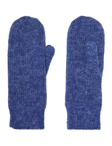 VERO MODA Vmgila Rib Mittens Noos Muffole, Surf The Web/Detail:Black Melange, Taglia Unica Donna