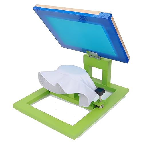 RKXKJ Máquina De Serigrafía para Gorras, Impresora Manual para Proyectos De Bricolaje, Ajustable Frontal/Trasero/Izquierdo/Derecho, Tamaño De Impresión 130 X 70 Mm