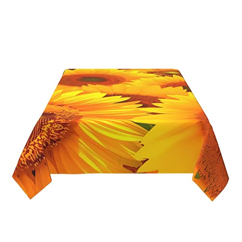 Nappe rectangulaire tournesol anti-tache pour simplifier les repas - 6