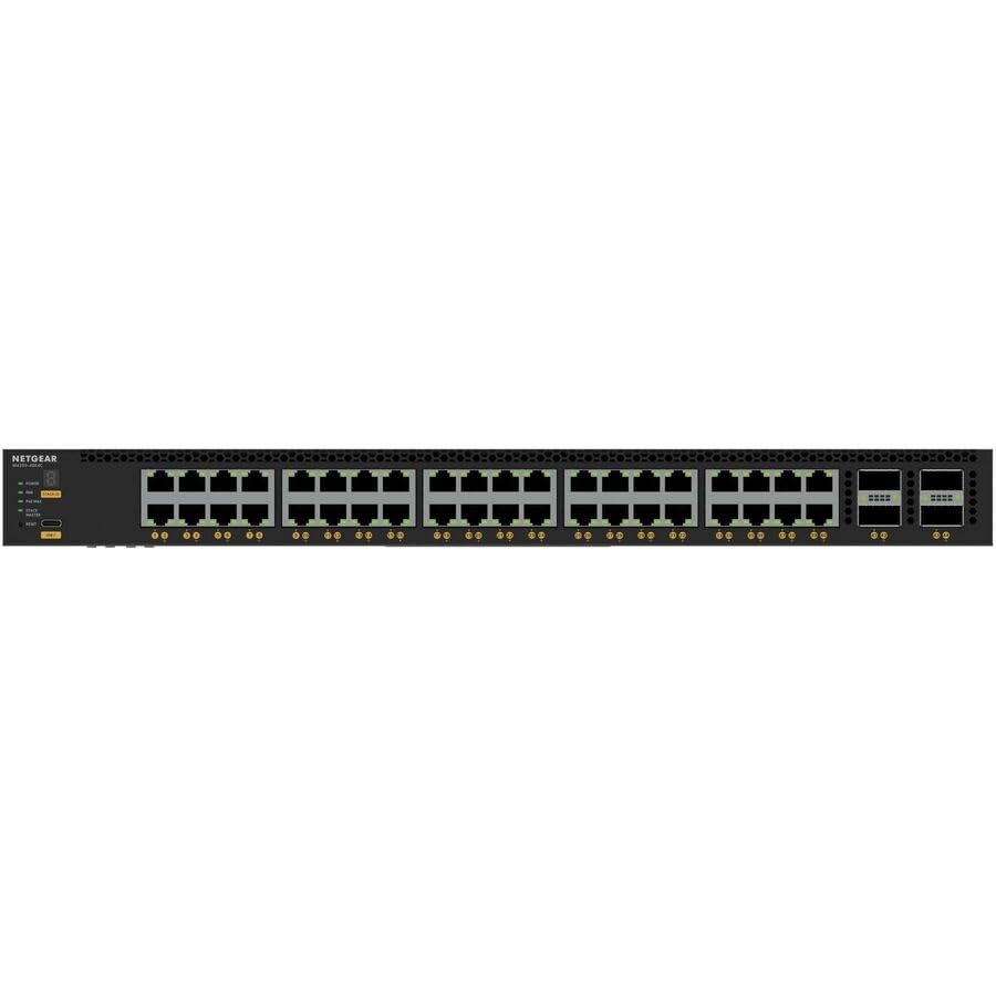 Image of NETGEAR AV Line M4350-40X4C 44 Port Switch XSM4344C | 44 Ports L3 Managed Stackable | 40x10G PoE++ | 4x100G QSFP28 | Rack-Mountable | Cloud Care's 3 Year Warranty SupportPlus Included