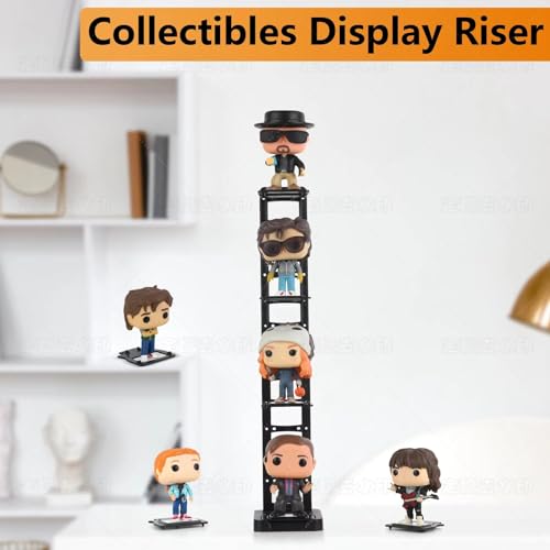 YODAR Display Shelf Organizer, 3 Tier Risers Display Stand for Funko Pop Figures,4 -Tiered Tray Stand Funko Pop Shelves for Decor - image 7