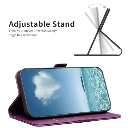 Coque portefeuille Realme 15 rouge pour éviter les rayures d'écran - 6