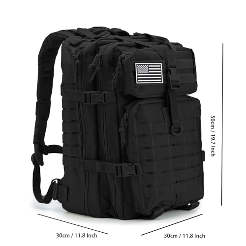 Image of QT&QY 45L Military Tactical Backpacks Molle Army Assault Pack 3 Day Bug Out Bag Hiking Treeking Rucksack