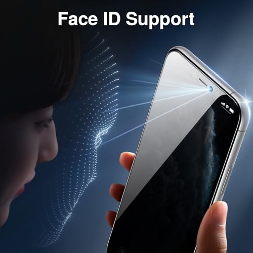 Image of SMARTDEVIL 2PACK Privacy Screen Protector for iPhone 11 /XR Shatterproof Tempered Glass [True 28Anti Spy] [9H Hardness] [Auto Dust-Elimination Install], [Bubble Free]