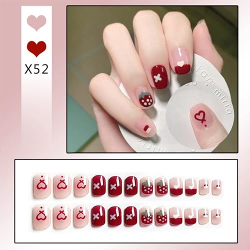 Press On Nails Long Coffin Bellarine Tapered full coverage glossy false Nails - Image 2