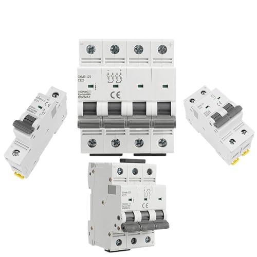 DC MCB 3 Pôles 750VDC 125A interrupteur automatique pour installation solaire