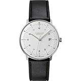 junghans max bill Uhrglas: Antireflex-Saphir JUNGHANS Max Bill Automatic Herrenuhr Lederarmband 027/4700.02