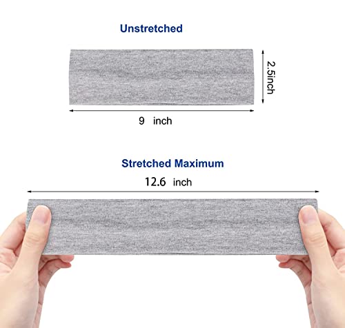 image for Eokeanon Mixed Colors Yoga Sports Headbands for Women Stretchy Cotton 