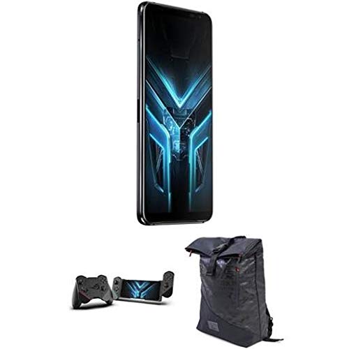 ASUS ROG Gaming Phone 3-6.59u201d FHD+ 2340x1080 HDR 144Hz Display 6000mAh Battery 64MP/13MP/5MP Triple Camera with 24MP Front Camera 512GB Storage 5G LTE Unlocked Dual SIM Cell Phone (12GB with Bundle)