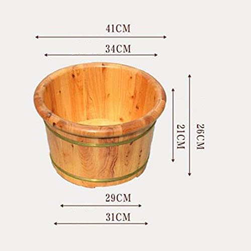 Bañera de Madera para Spa de Pies 26 cm Alto Barril Redondo miniatura 7