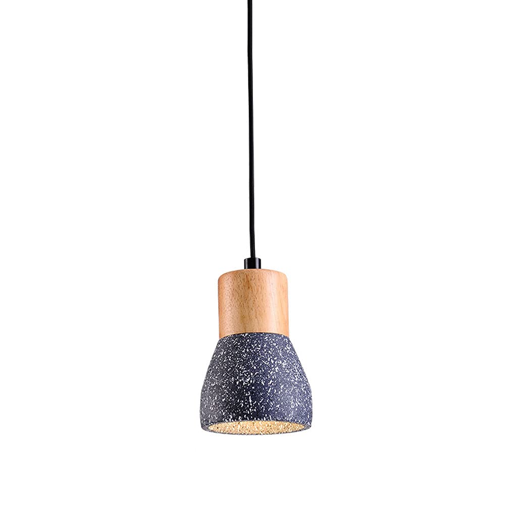 Suspension E27 en terrazzo bleu pour illuminer la salle à manger - 2