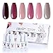 Produktbild Elite99 Rot Serie UV LED Nagellack Set 8ml, 6 Farbe Red Serie Gel Nail Art Gel Geschenk Kit, Lack UV Gelnägel Set004