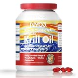 NYO3 Krill Oil Omega 3 supplément 450 mg EPA & DHA, Huile de krill antarctique pure avec astaxanthine et 46% de phospholipides, testé en laboratoire, 30 gélules molles