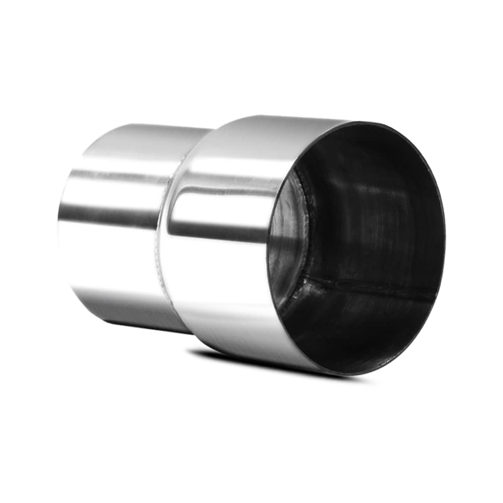 Apeixoto Universal 2.5" ID to 3" OD Exhaust Pipe Adapter Component Reducer 4" Length Stainless Steel