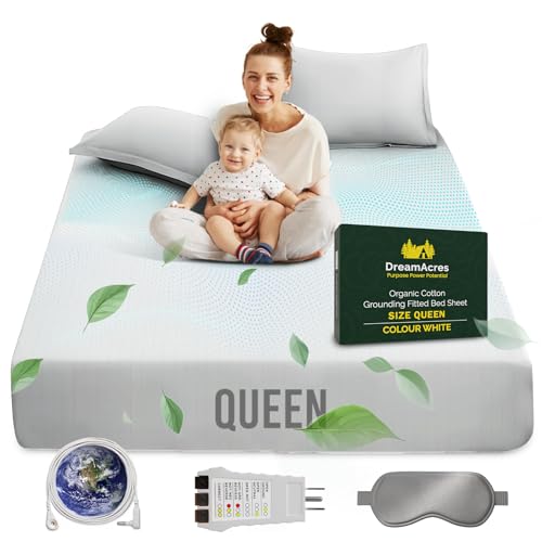Earthing Grounding Sheets Queen Size - 95% Luxury Organic