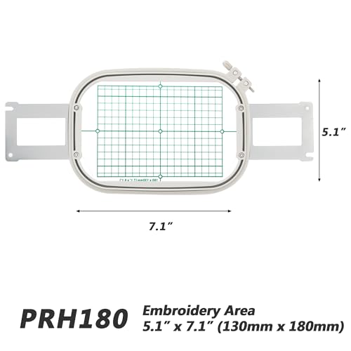MagnaHoop PRH180 Embroidery Hoop for Brother PR600 PR1000E PRS100 PR655 Babylock Alliance Valiant Enterprise Endurance 2 Intrepid Bmp9 etc