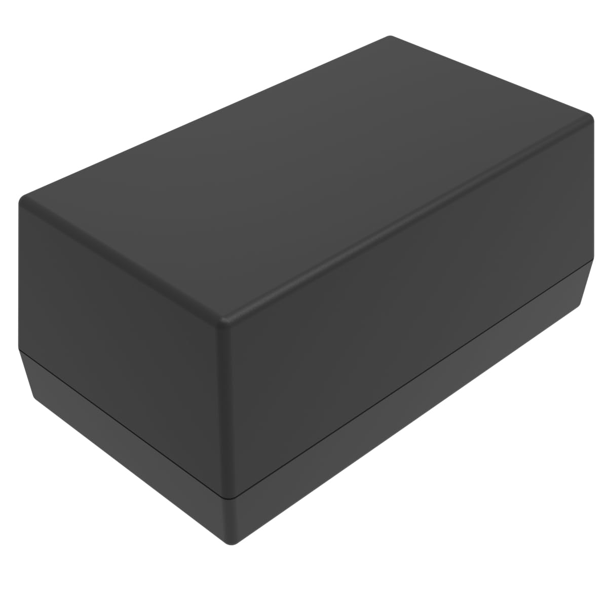 Serpac 153 ABS Plastic Enclosure, 5-5/8" Length x 3-1/4" Width x 2-1/2" Height, Black