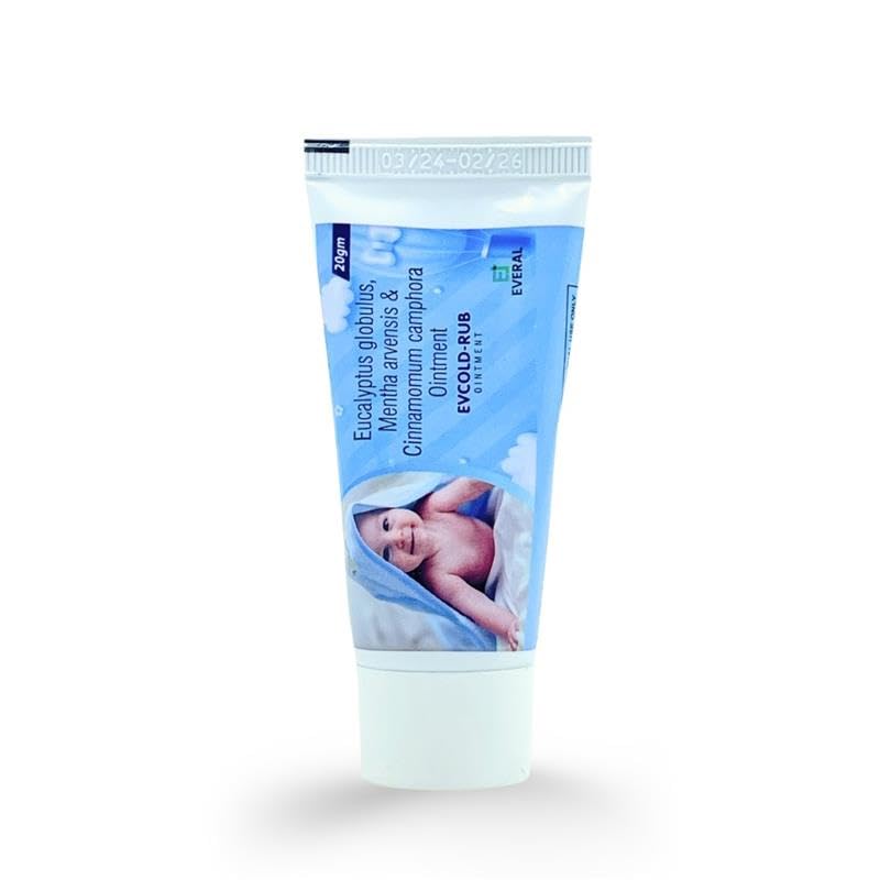 EV Cold Rub for Kids and Adults | Herbal Chest and Nose Rub for Relief from Cold Congestion and Blocked Nose | Infused with Nilgiri Oil Pudina Satva and Kapoor | Natural Cold Ointment (20gm)-image-29