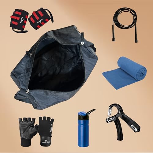 Image of Mayor Prime Gym Bag for Men & Women | Lightweight Workout & Training Bag with Side Pocket & Adjustable Shoulder Strap | Suitable for Gym, Fitness, Sports & Travel | Polyester (Black, 16L Capacity)