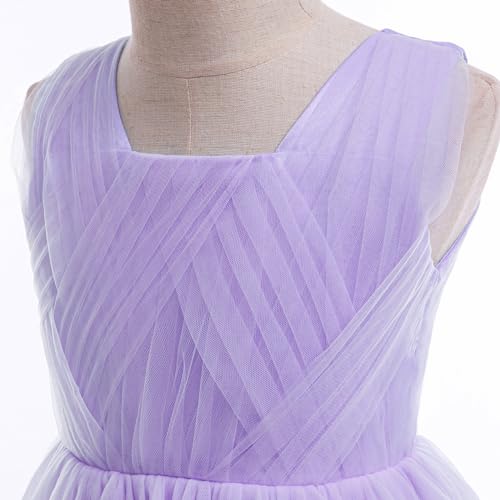 Flower Girls Formal Wedding Dress for Tulle Party Bridesmaid Pageant Princess Kids Birthday Prom Ball Gown2