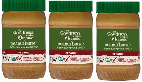 Organic Creamy Peanut Butter & Salt (Pack Of 3 Jars)16 oz