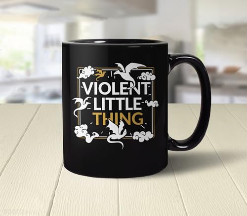 Taza de cerámica negra de 11oz con diseño divertido miniatura 4