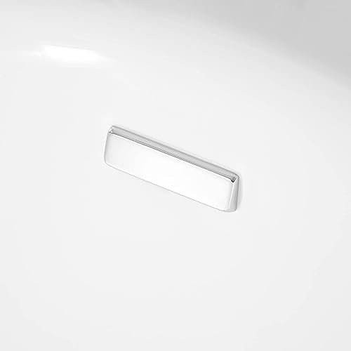 Miniatura 14 de Ove Decors - Tina de remojo en blanco brillante con desagüe cromado y desbordamiento de residuos