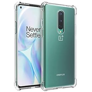Osophter for Oneplus 8 Case [Not Compatible with Oneplus 8t],Clear Transparent Reinforced Corners TPU Shock-Absorption Flexible Cell Phone Cover for One Plus 8(Clear)